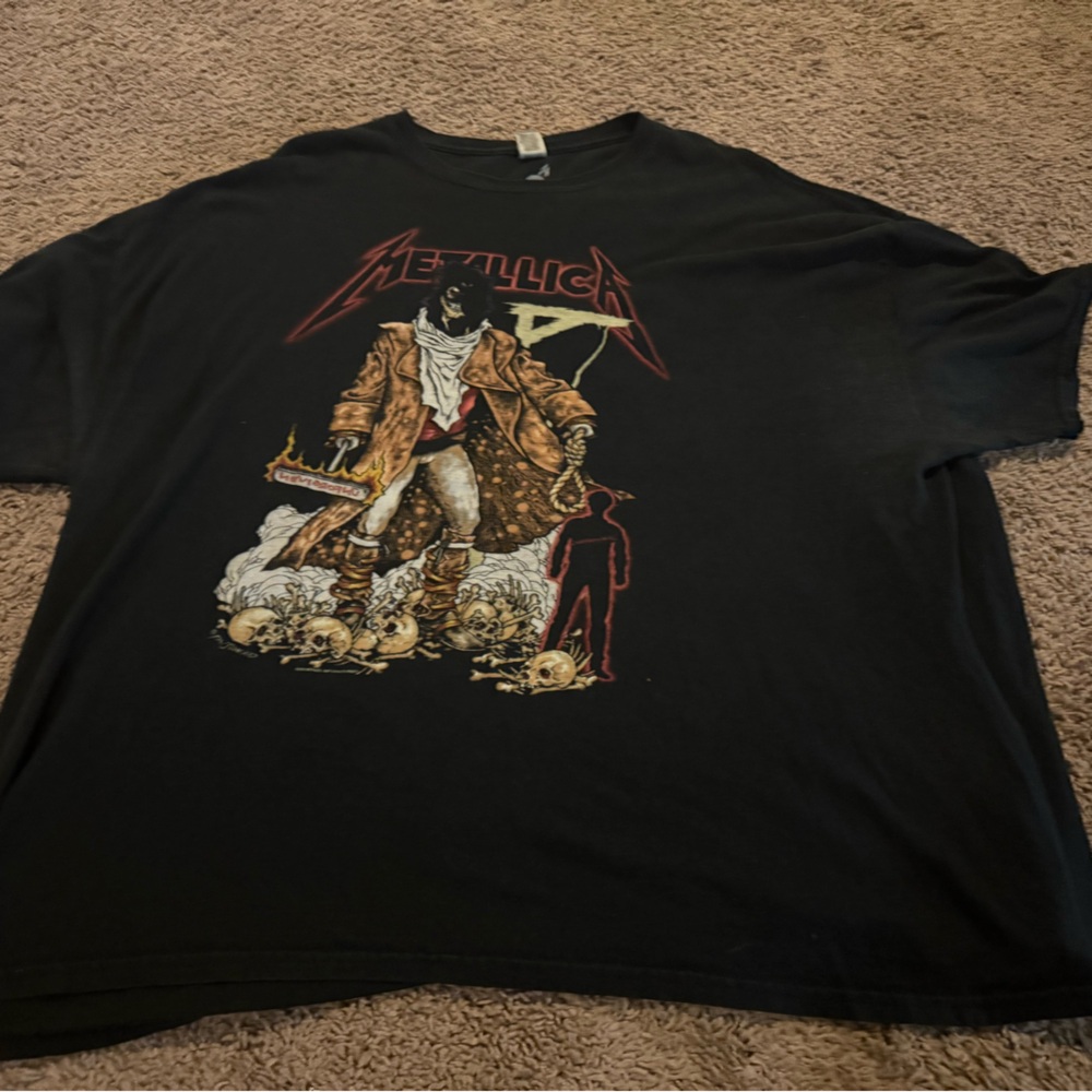 Metallica Black Graphic T-Shirt 4XL